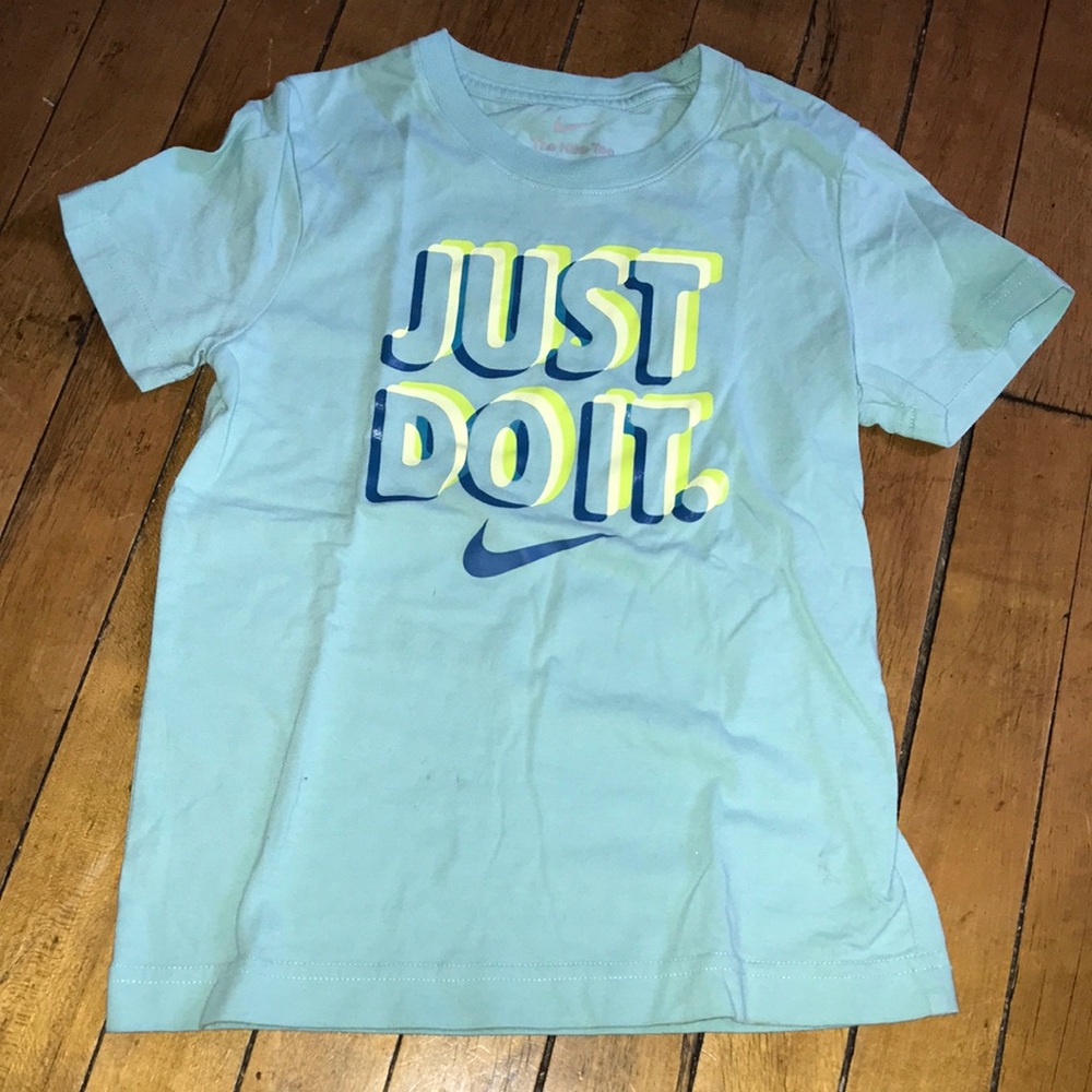 Nike Kids "Just Do It." Short-Sleeve Tee - Light Blue